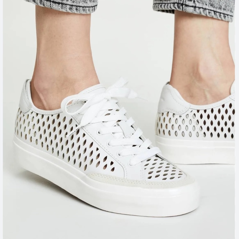 SOLD!Rag & Bone Army Cutout Leather Low-top Sneakers